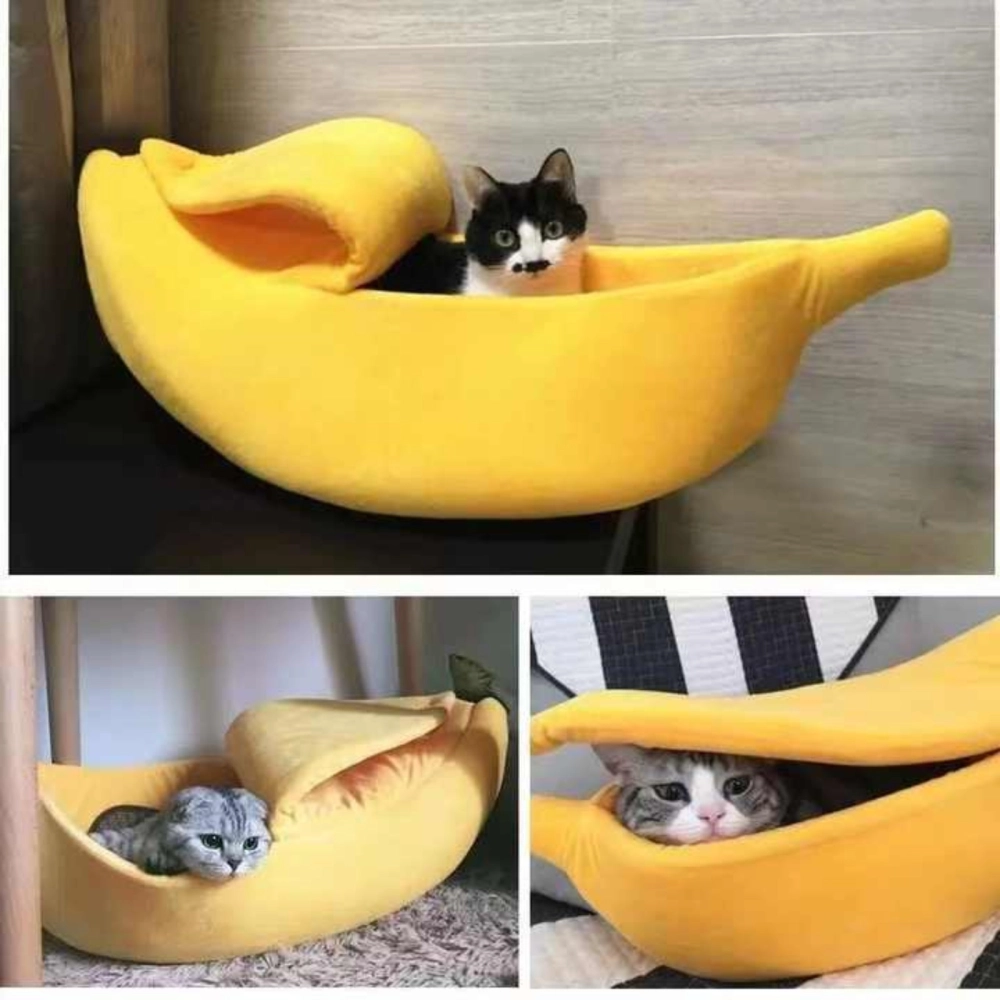 Pet Bed Banana Shape/Dog Bed Cat Bed Washable Pet Bed Sleeping Katil Tidur Kucing