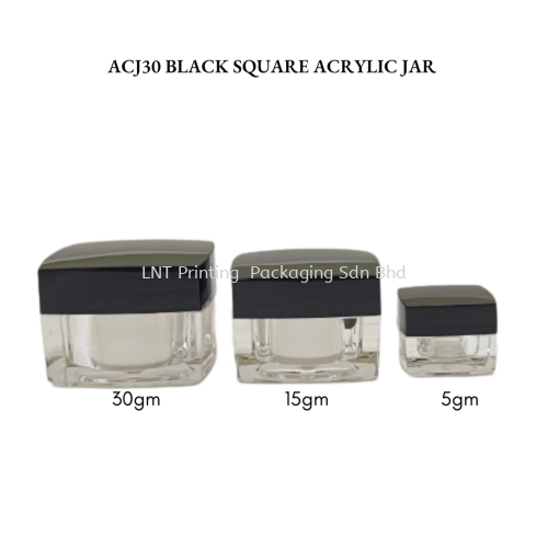 ACJ30 SQUARE ACRYLIC JAR 