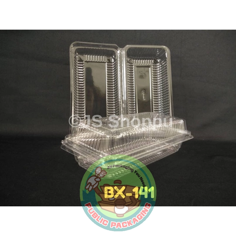 Kuih Container BX141 / Disposable Plastic Clear Bakery Container (50pcs+-) / BX 141