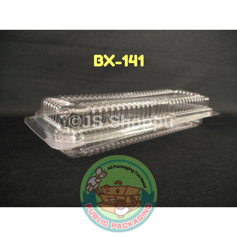 Kuih Container BX141 / Disposable Plastic Clear Bakery Container (50pcs+-) / BX 141