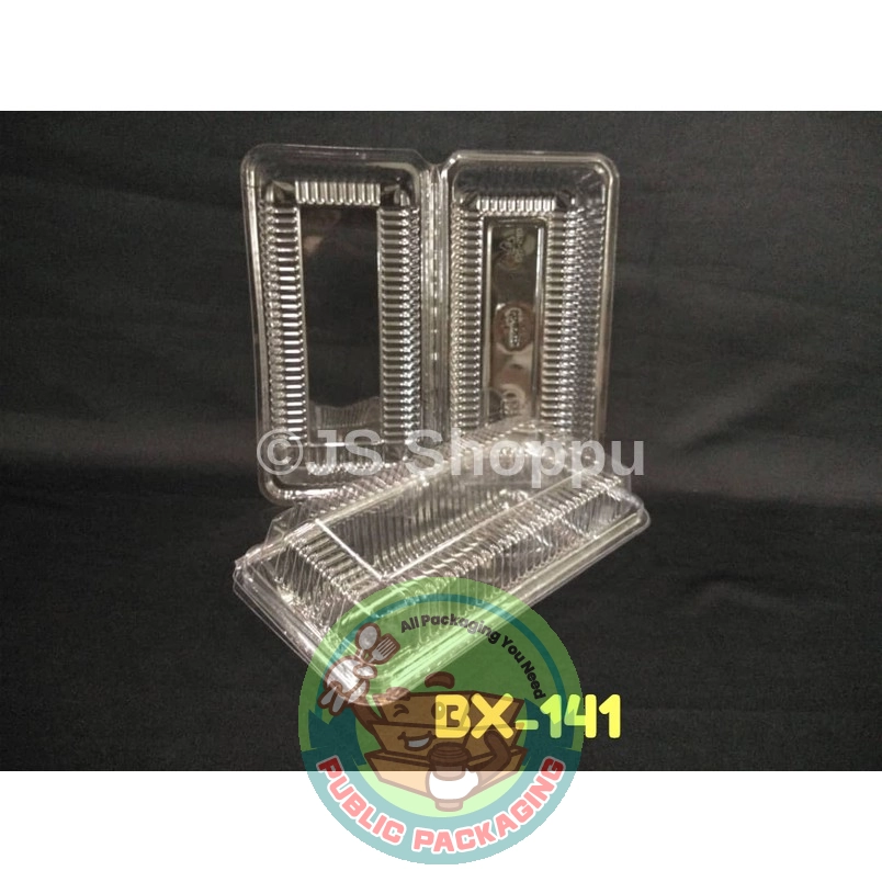 Kuih Container BX141 / Disposable Plastic Clear Bakery Container (50pcs+-) / BX 141