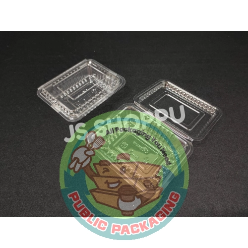 Kuih Container OP-9H / H3 / Disposable Plastic Clear Bakery Container (100pcs+-) Plastic Container / Bakery Container