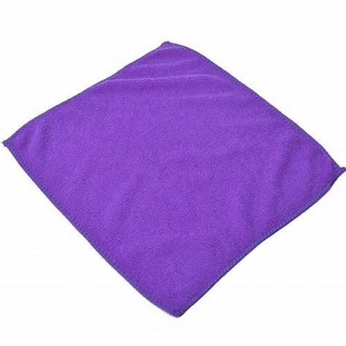 Microfiber Cloth Towel Purple with hanging hole