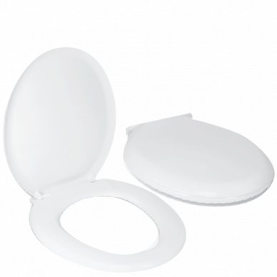 MOCHA ROUND SHAPE SOFT CLOSED TOILET SEAT COVER