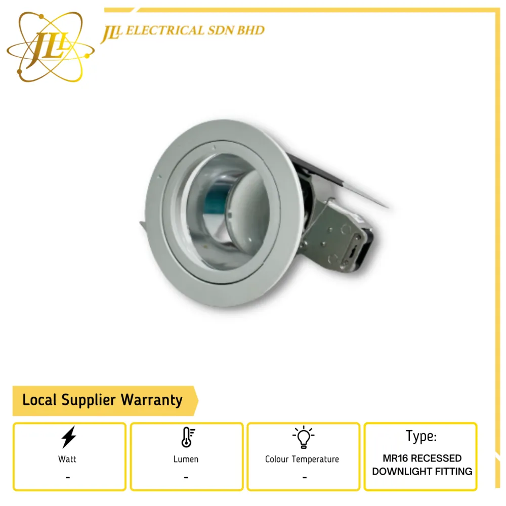 JLUX 80809 MR16 RECESSED DOWNLIGHT FITTING ONLY