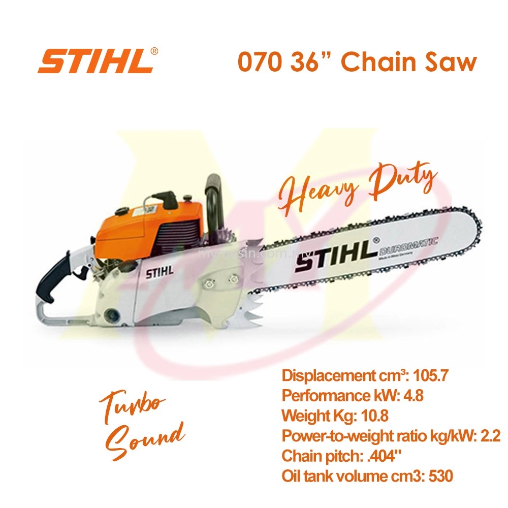 STIHL 070 36" Chainsaw Heavy Duty 106CC Original Turbo Sound