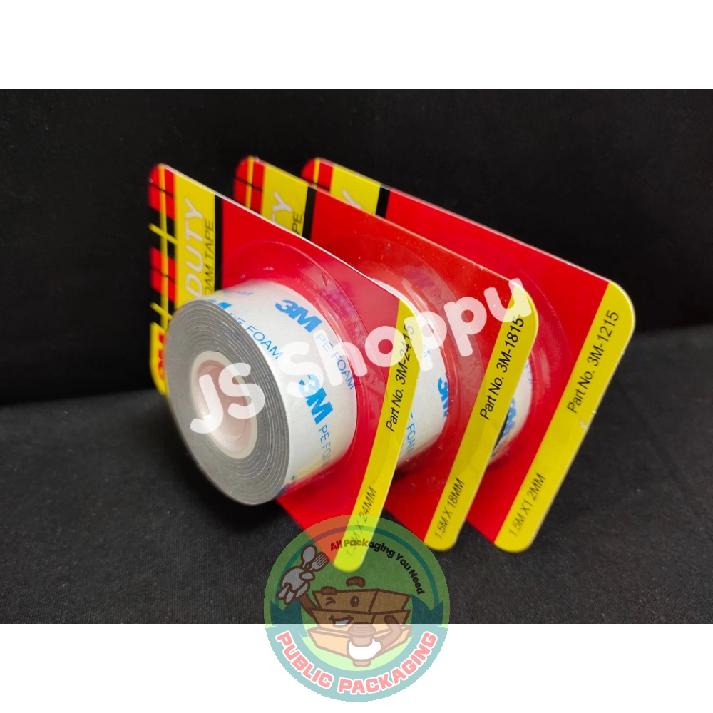 3M Double Sided PE FOAM TAPE 12mm, 18mm, 24mm