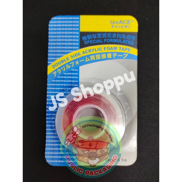 Double Side Acrylic Foam Tape / 12mm / 18mm / 24mm (1 Pc) Packaging Courier  & Tape Tape & Dispenser Perak, Malaysia, Ipoh, Batu Gajah Supplier,  Wholesaler, Supply, Supplies