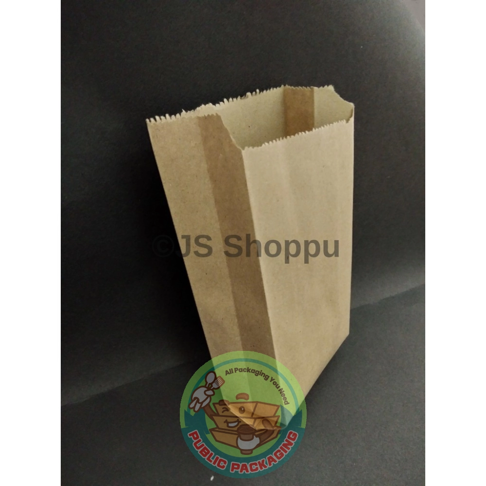 4S Paper Bag (100pcs+-) / Beg Kertas Coklat / Putih / Goodies Bag / Gift Bag / Kraft Bag