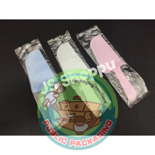 Individual Pack Birthday Cake Knife (1 pc) / Disposable Plastic Knife / 蛋糕切刀 / Pisau Kek