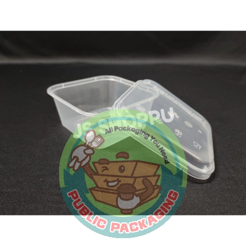 SQ450 Square Plastic Disposable Food Container (50pcs+-)