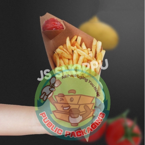 Triangle French Fries Bag / 三角形薯条袋 (25 pcs ±)