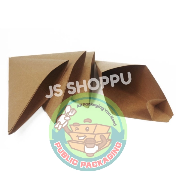 Triangle French Fries Bag / 三角形薯条袋 (25 pcs ±)