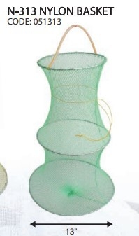 N-313 NYLON BASKET (DIAMETER 13 INCH) 051313 Fishing Basket Fishing Net Penang, Malaysia, Bukit Mertajam Supplier, Importer, Supply, Supplies | Oceantac Sdn Bhd