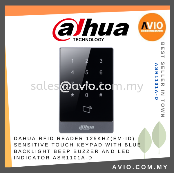 Dahua Door Access RFID ID EM Card Touch Screen Reader Keypad Controller Red Green LED Indicator Wiegand 34 ASR1101A-D DOOR ACCESS CONTROL DAHUA Johor Bahru (JB), Kempas, Johor Jaya Supplier, Suppliers, Supply, Supplies | Avio Digital