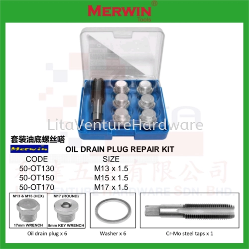 MERWIN BRAND OIL DRAIN PLUG REPAIR KIT 50OT130 50OT150 50OT170