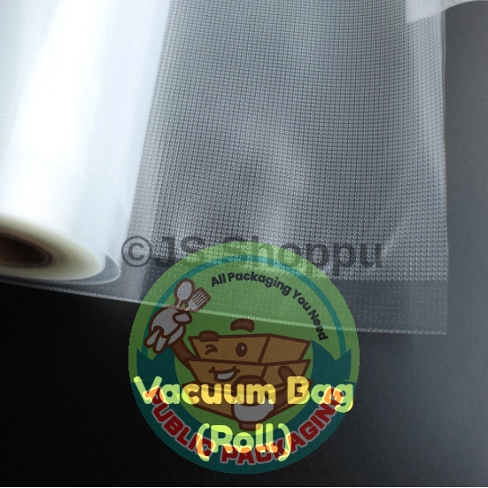 Food Grade Vacuum Bag in Roll (One Side Embossed) / 纹路真空包装袋/ 真空包装袋/ 真空袋 / 细圆点卷膜螺网纹/ 抽气封口压缩保鲜