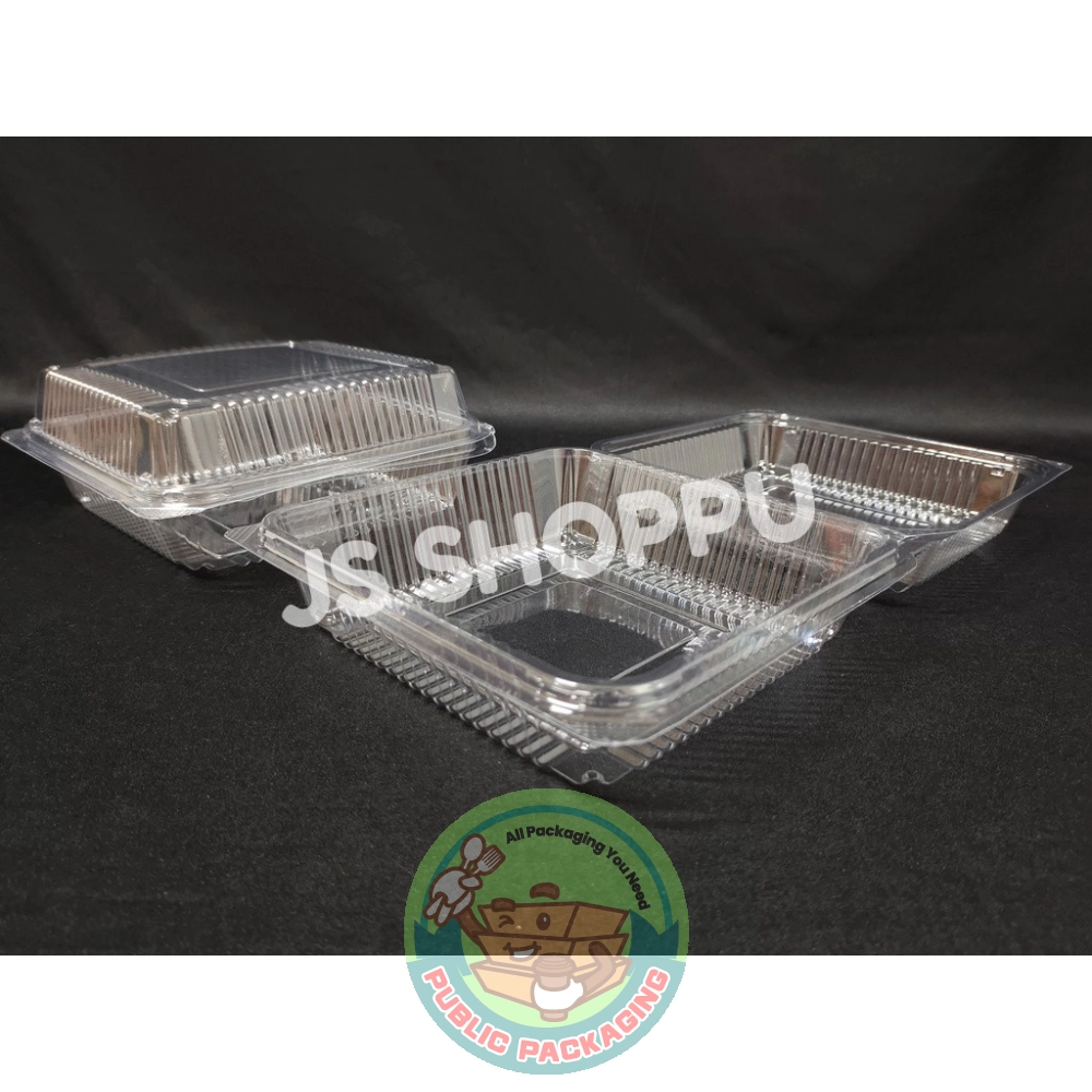 Kuih Container L400 / Disposable Plastic Clear Bakery Container (50pcs卤) / 6