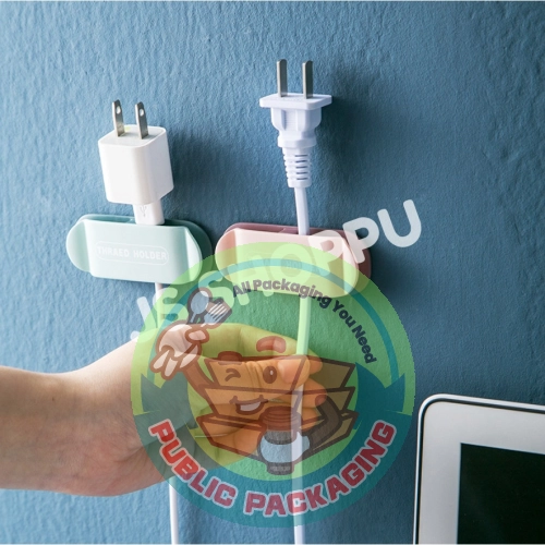 Thread Holder / Cable Organizer / Power Cable Holder / Plug Hanger / Plug Holder / Pemegang Wayar / 插头固定器 / 挂勾固线器 / 夹理线器