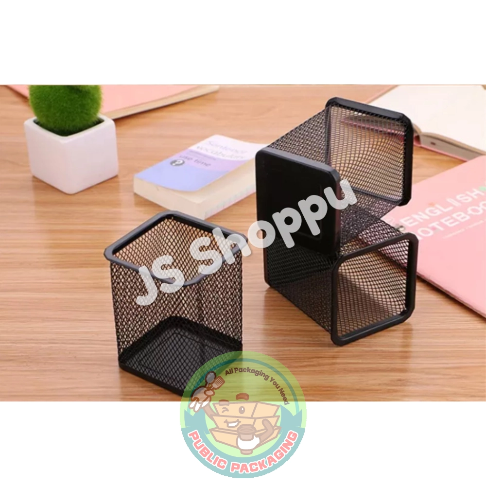 Square / Round Metal Pen / Pencil Holder / Stationery / Office Supplies / Desktop Storage Holder