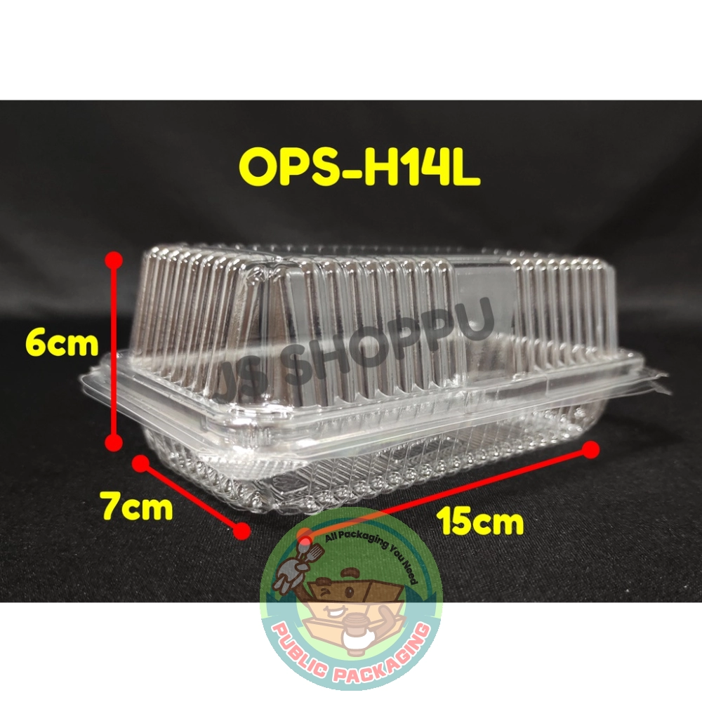 Kuih Container L018 / H14L / Disposable Plastic Clear Bakery Container (50pcs卤) / Plastic Container / Bakery