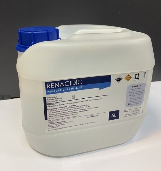 RENACIDIC Peracetic Acid 4.5% RENACIDIC Peracetic Acid 4.5% Malaysia, Seremban, Negeri Sembilan Supplier, Suppliers, Supply, Supplies | DIROSYS SOLUTIONS (M) SDN BHD