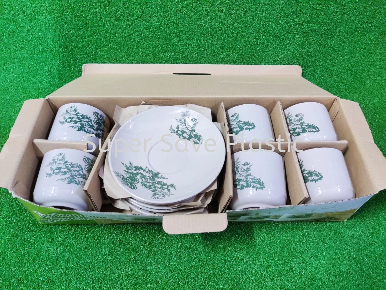 1436 CUP &SAUCER (6SET)