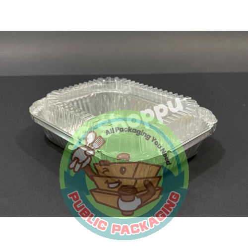 4369-P Aluminium Foil Tray with Clear Lid (5 sets 卤) / Bulat / Round / Foil Tray 4369 - P