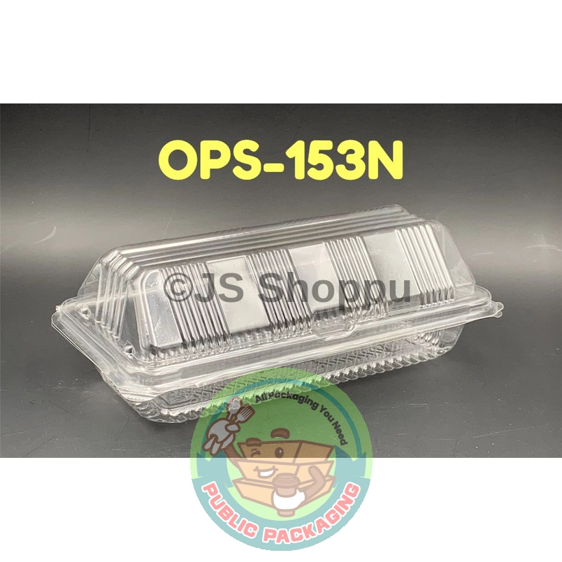 Kuih Container OPS 153 / Disposable Plastic Clear Bakery Container (100pcs+-) / Bakery / Plastic Container