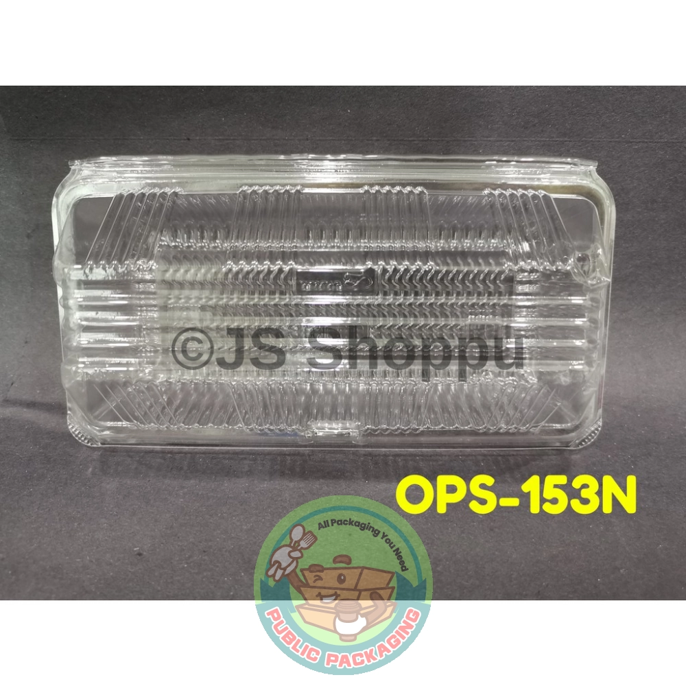 Kuih Container OPS 153 / Disposable Plastic Clear Bakery Container (100pcs+-) / Bakery / Plastic Container