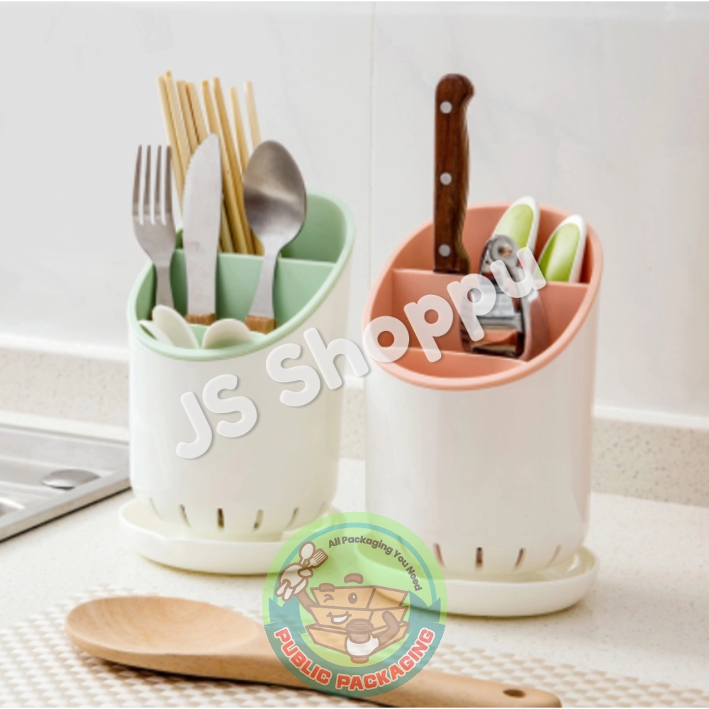 Kitchen Tableware Drain Storage Rack Chopstick Holder 厨房餐具沥水收纳架筷子筒