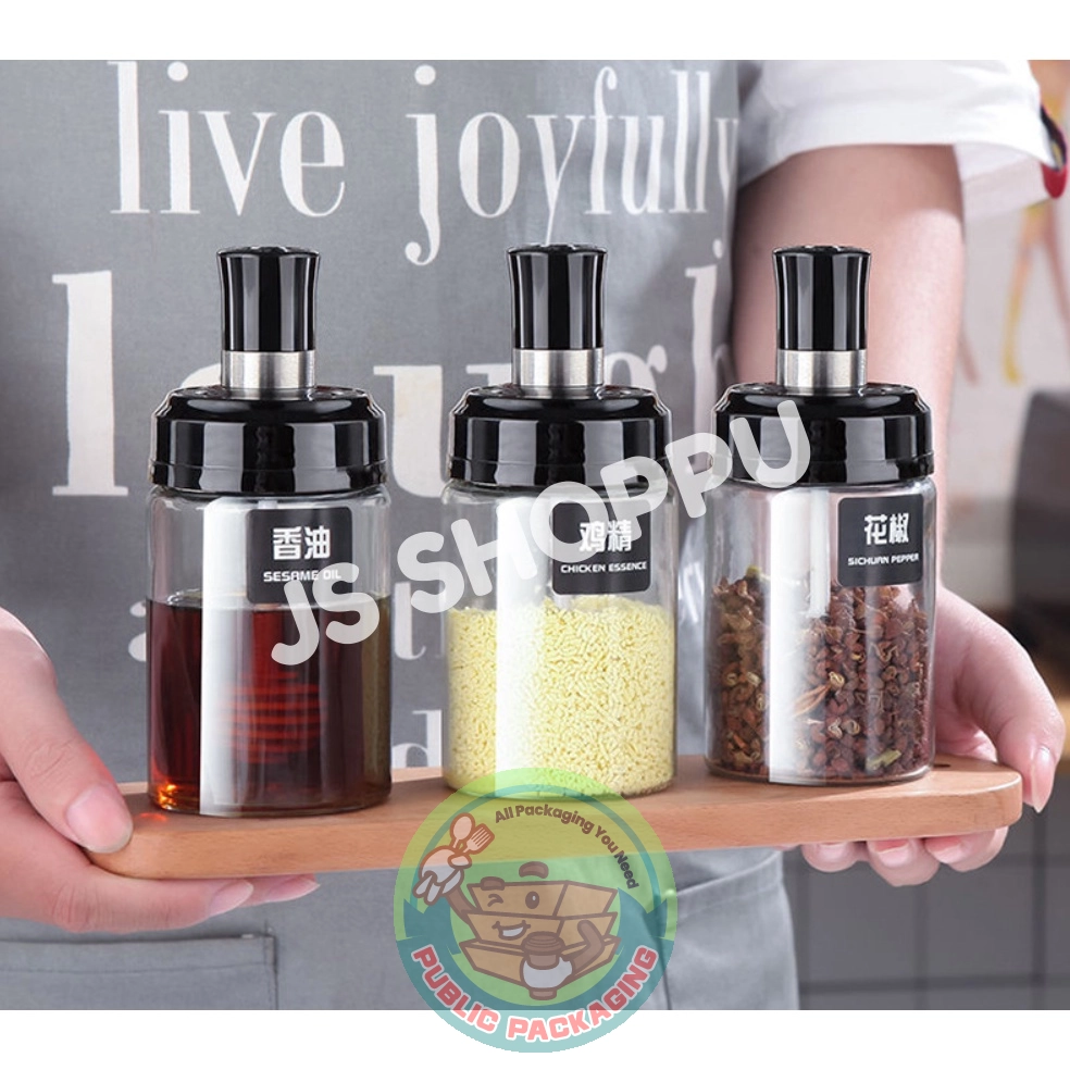 Spice Jar Set / Seasoning Bottle / Kitchen Condiment Jar / Botol Rempah / 香料罐 / 调料瓶 / 调味罐 / 料罐控盐瓶