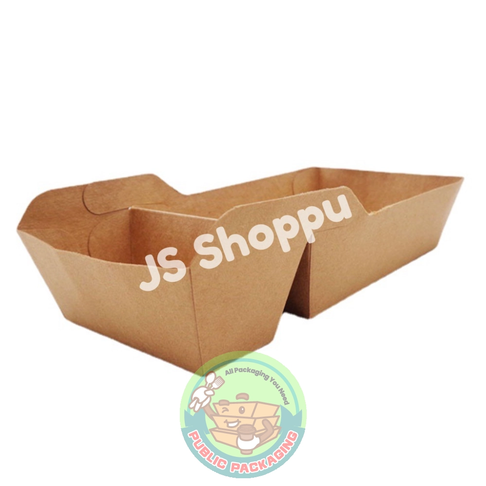 Paper Tray (2 Compartment) / Paper Tray with Sauce Compartment (50 pcs卤)