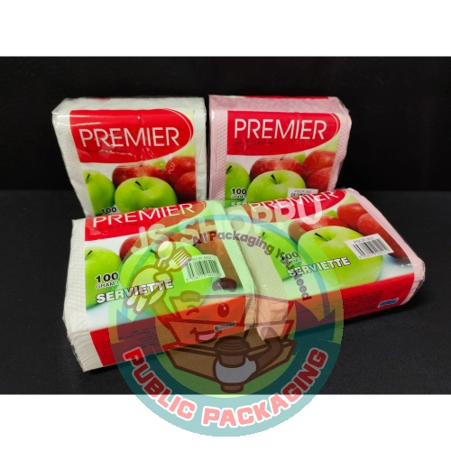 Premier Tissue / Premier Serviette Tissue (100gm卤) (Pink / White) / Cili Tissue (80gm卤)