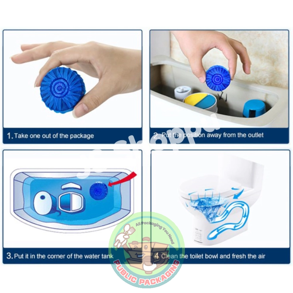 Toilet Bowl Blue Tablet / Automatic Cleaner Flush / Cleaner / Pembersih tandas (1 pc)(Ready Stock)