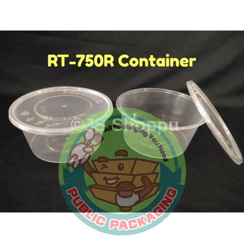 750ml Round Disposable Plastic Food Container (50pcs+- )