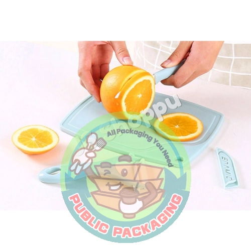 Kitchen Knife 3pcs Set / Fruit Knife / Pemotong Sayur Dadu Multi Slicer 水皮水果刀沾板三件套