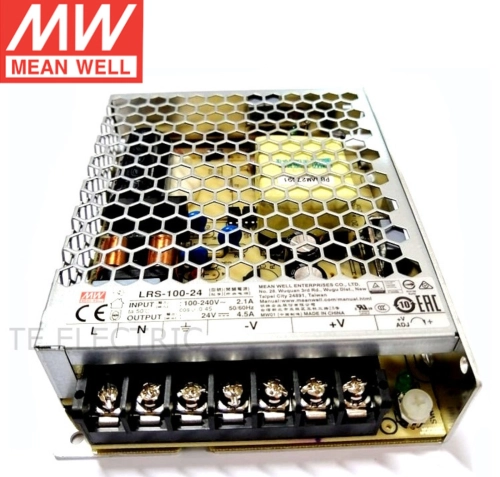 MEANWELL LRS-100-24 POWER SUPPLY OUTPUT 24V 4.5A (ORIGINAL)