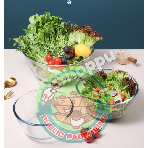 Thicken Kitchen Salad Bowl Heat-Resistant Soup Glass Bowl Transparent And Basin Egg Beater 厨房沙拉碗耐热汤玻璃碗透明和面盆打蛋盆