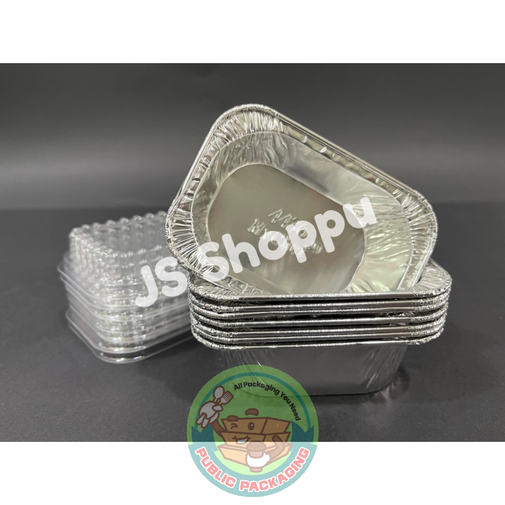 4436-P Aluminium Foil Tray with Clear Lid (10 sets 卤) Rectangle / Rectangular My Chef Foil Tray 4436 - P