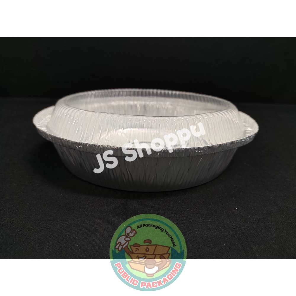 1368-P Aluminium Foil Tray with Clear Lid (5 sets 卤) Bulat / Round My Chef Foil Tray 1368 - P