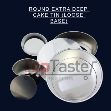 ROUND EXTRA DEEP  CAKE TIN (LOOSE  BASE)