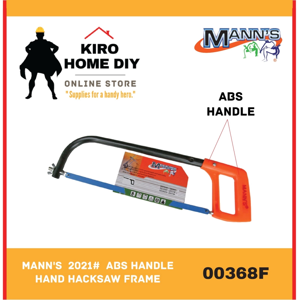 MANN'S  2021#  ABS Handle Hand Hacksaw Frame - 00368F