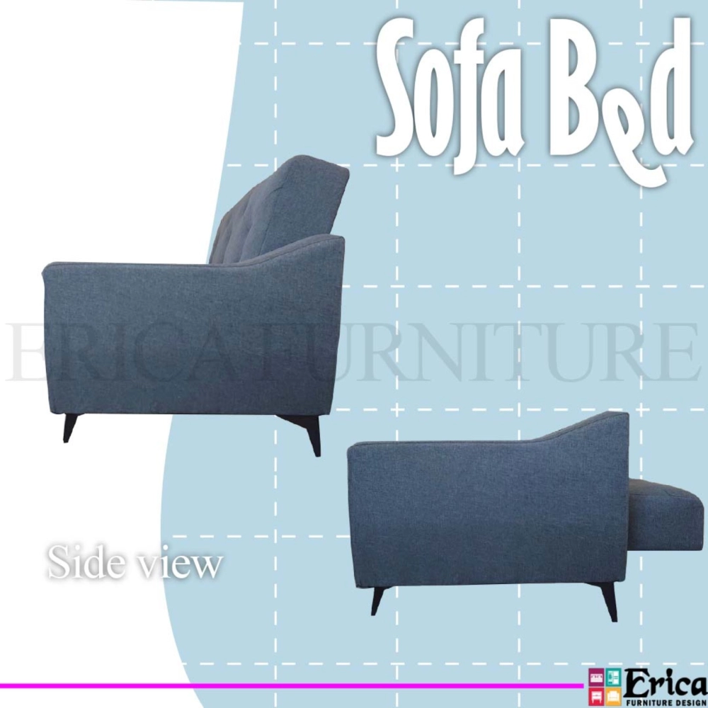 SOFA BED 008 - 3 SEATER (BROWN/GREY)