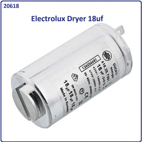 Code: 20618 Electrolux EDH3497RDW / EDH3786GDW Dryer 18uf capacitor Washer / Dryer Capacitor ICAR Italy Capacitor Parts Melaka, Malaysia Supplier, Wholesaler, Supply, Supplies | Adison Component Sdn Bhd