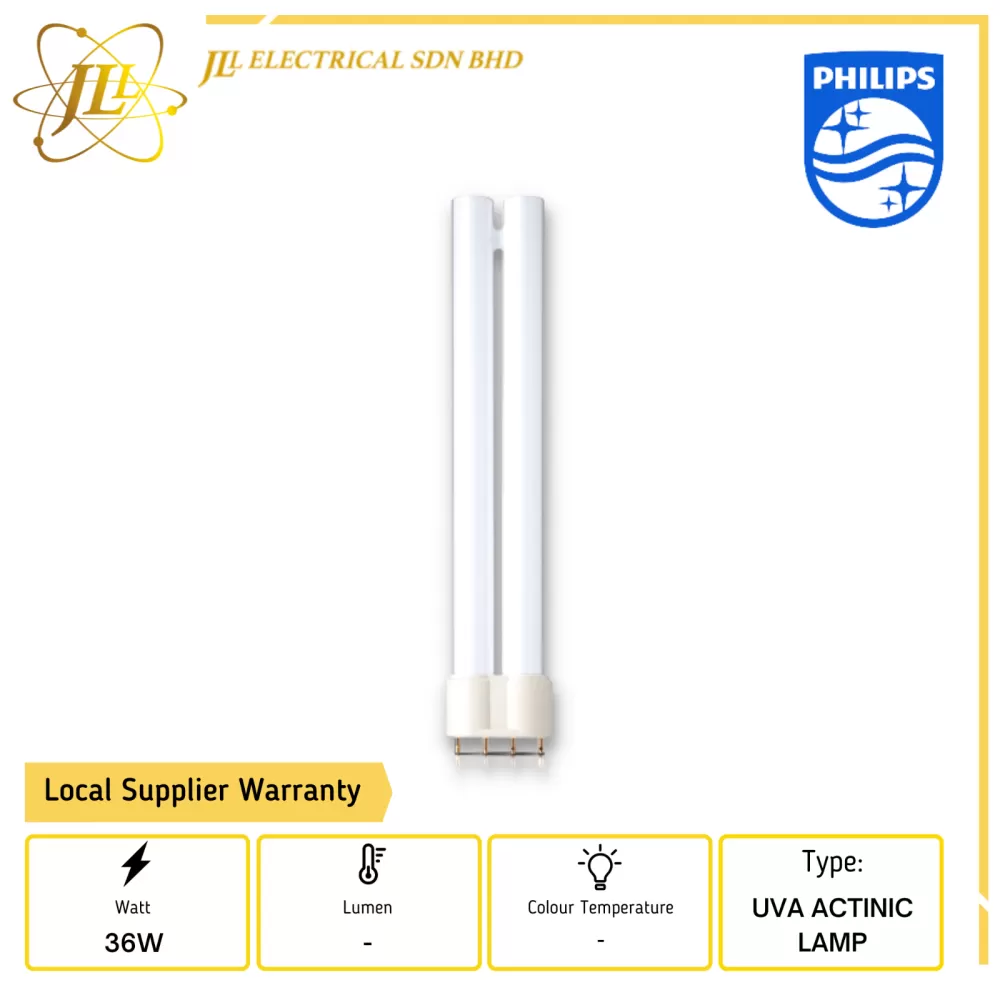 PHILIPS ACTINIC PLL 36W/10 UVA BLACKLIGHT INSECT TRAP 4PIN TUBE