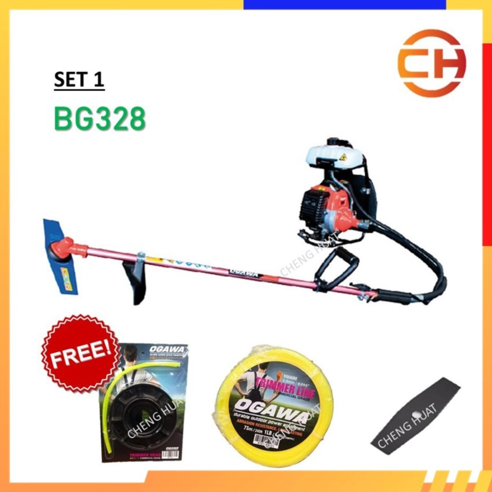 PROMOSI HEBAT! Okazawa/Tenaka Brush Cutter Grass Cutter Machine Backpack Brush cutter bg328/ Mesin Rumput