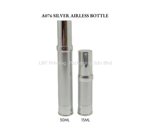 A076 FULL SILVER AIRLESS BOTTLE