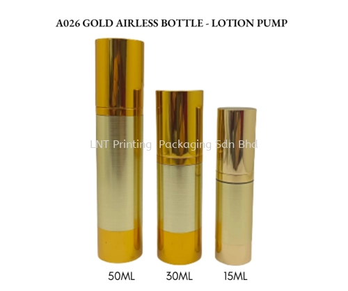 A026 FULL GOLD AIRLESS BOTTLE