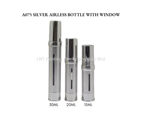 A075 WINDOW SILVER AIRLESS BOTTLE